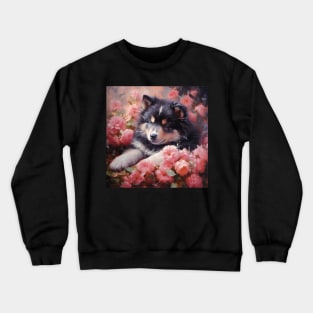 Finnish Lapphund Painting Crewneck Sweatshirt